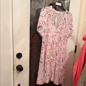 IRO  Pink Floral Wrap Dress